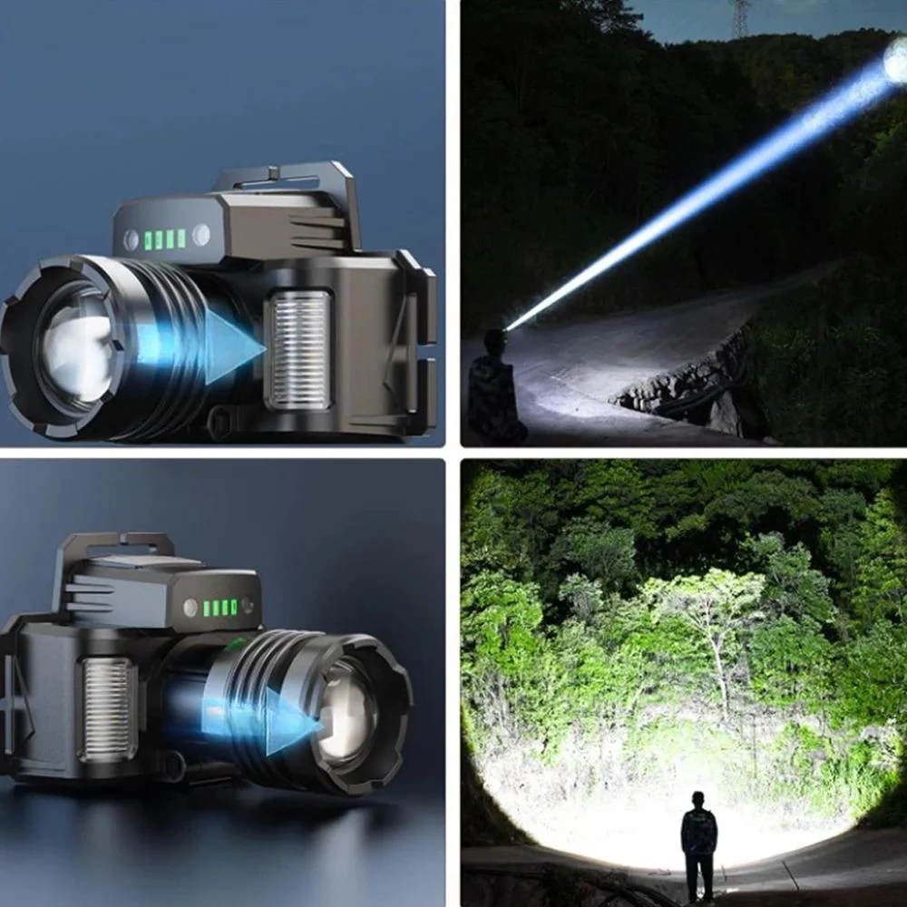 Şarjlı Kafa Lambası - Sensörlü Cree TG LED, 6000 Lümen, 500m Mesafe, Wt-625 Fiyatı, Yorumları ve Özellikleri