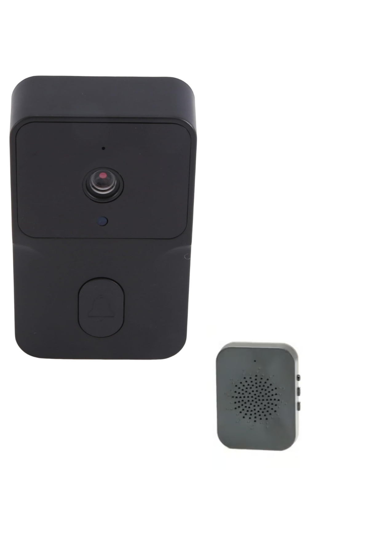 ŞARJLI KAMERALI KAPI ZİLİ SİYAH - Lisinya