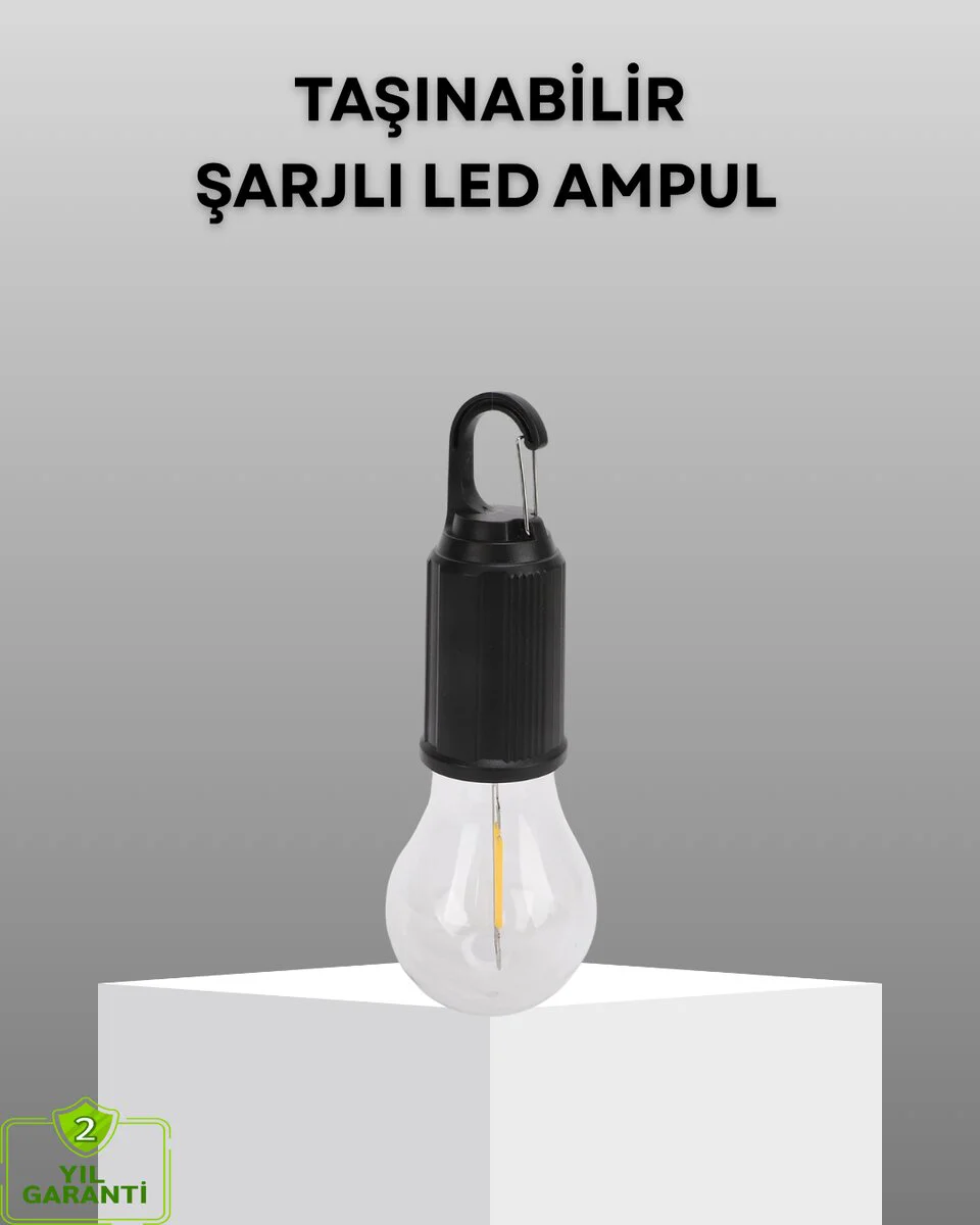 Şarjlı Kancalı LED Lamba – Kamp ve Acil Durum Işığı İçin En İyi Çözüm
