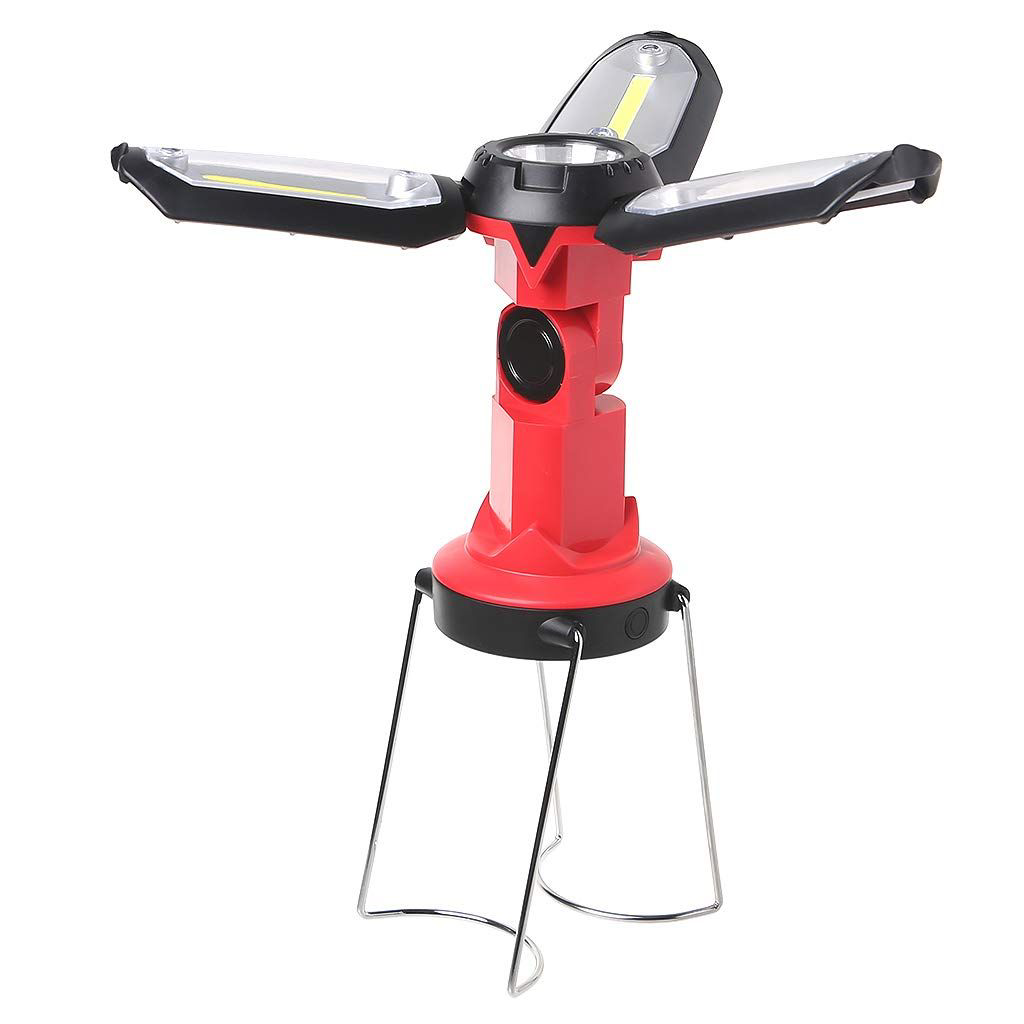 Şarjlı Katlanabilir 3 XCob Led + 3W Led Çok Fonksiyonlu Kamp Fene