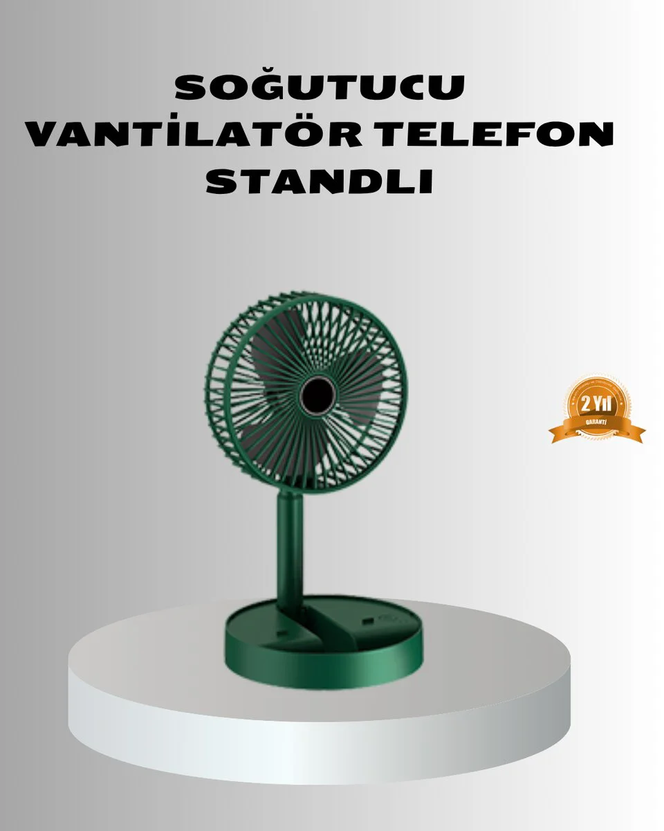 Şarjlı Katlanabilir Mini Fan – 3 Hızlı Taşınabilir Tasarım