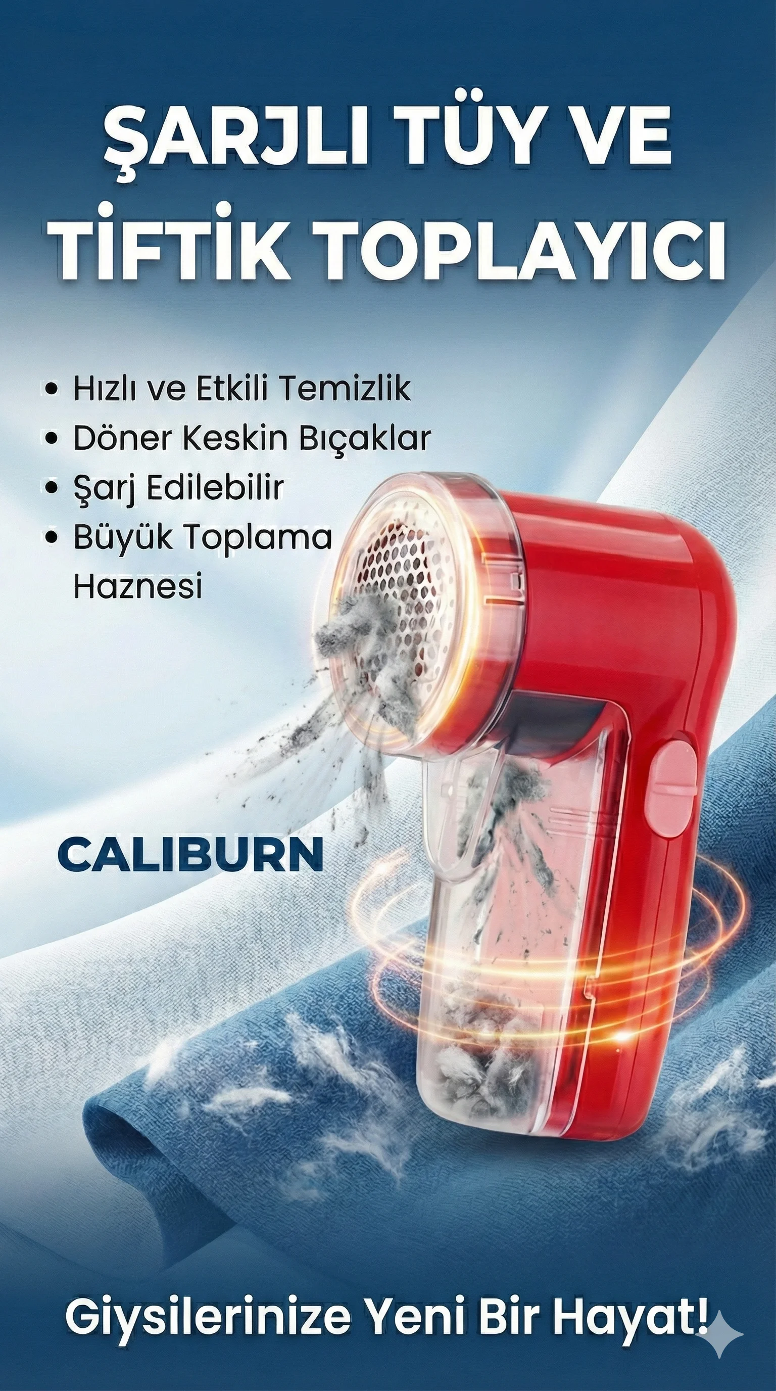 Şarjlı Kazak Tüy Toplama Makinesi