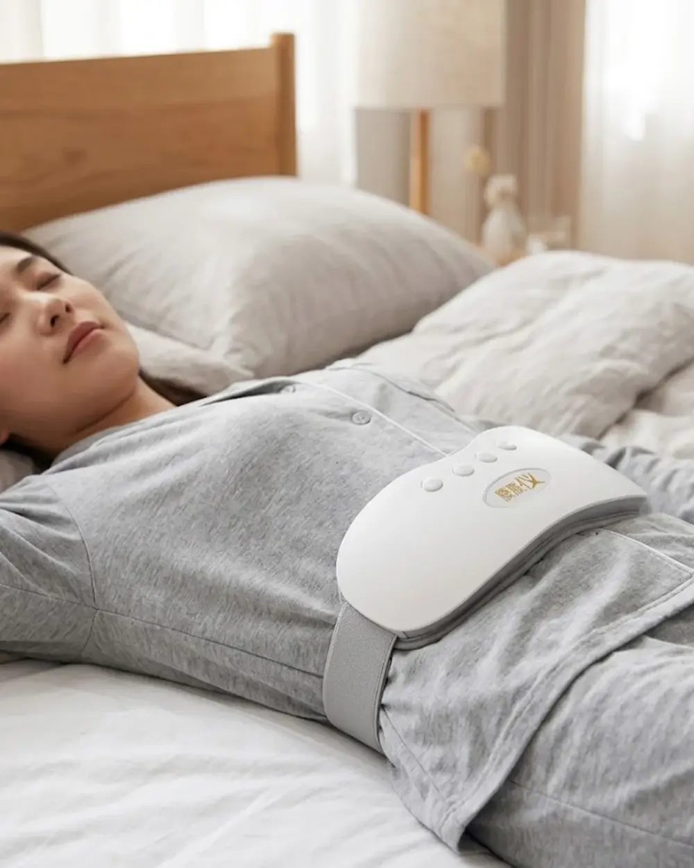 Şarjlı Kızılötesi Isıtmalı Titreşimli Bel ve Rahim Masaj Kemeri 4