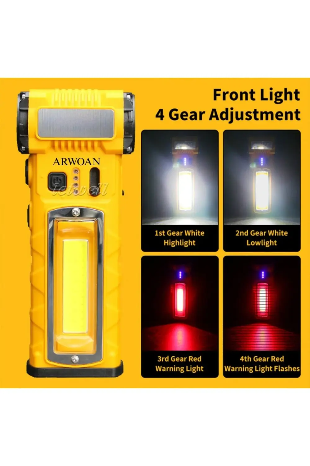 Şarjlı LED El Feneri ve Fan, Taşınabilir Hava Üfleme Cihazı Çok F