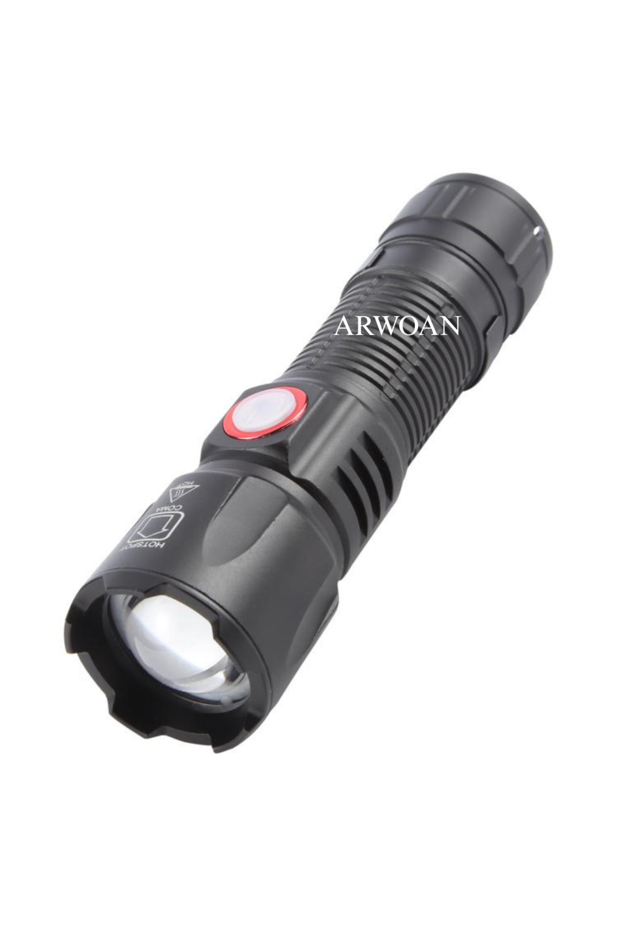Şarjlı LED El Feneri Ultra Parlak, Zoomlu, Dayanıklı Gövde, Taşın