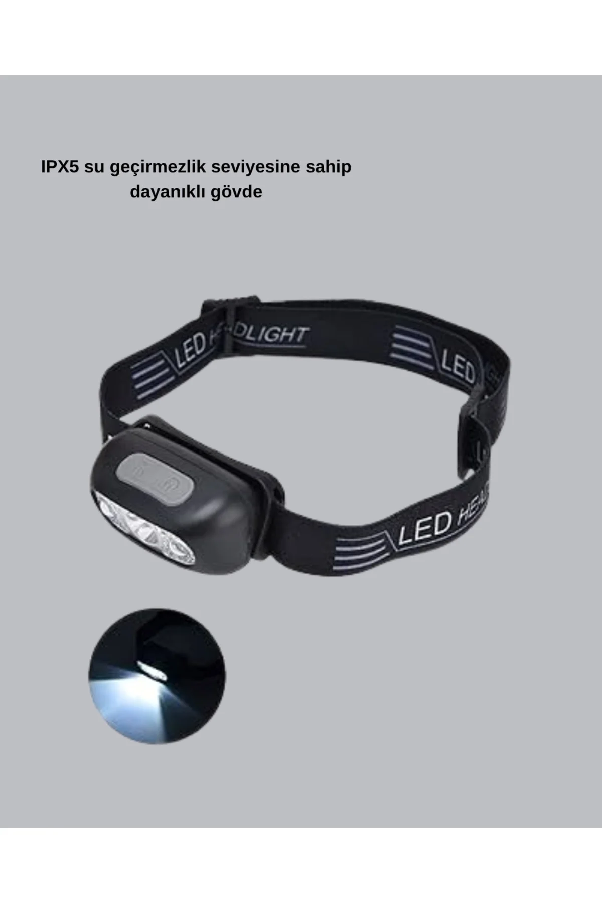 Şarjlı LED Kafa Feneri | 4 Modlu Akıllı Sensörlü Far | Su Geçirmez IPX5 Kamp ve Balıkçı Lambası