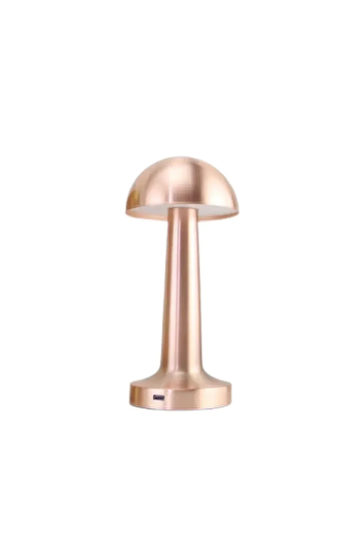 Şarjlı LED Masa Lambası 3 Kademe Dokunmatik Bronz Modern Tasarım