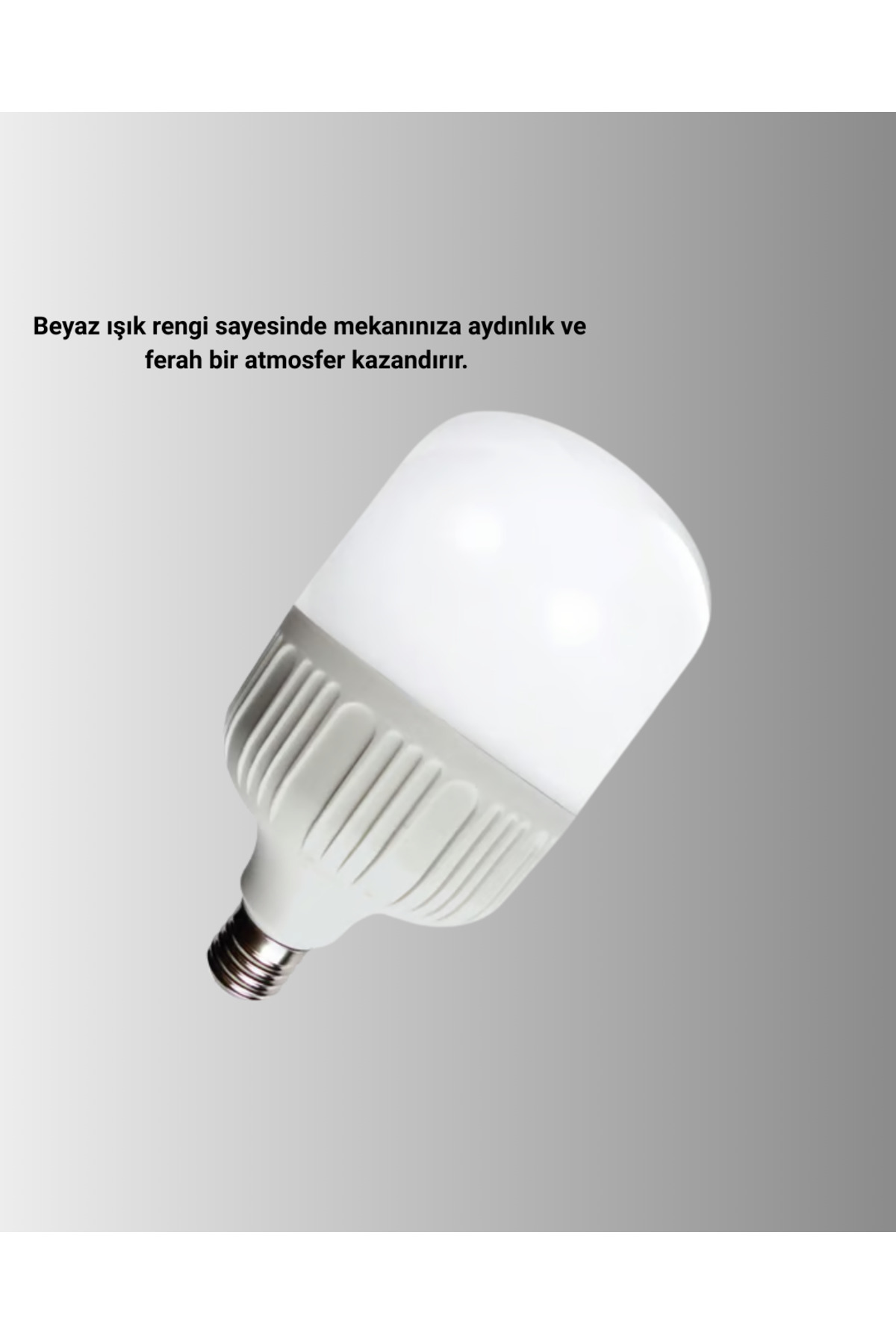 Şarjlı LED Torch Ampul 30 Watt Beyaz Işık Enerji Tasarruflu - Lis