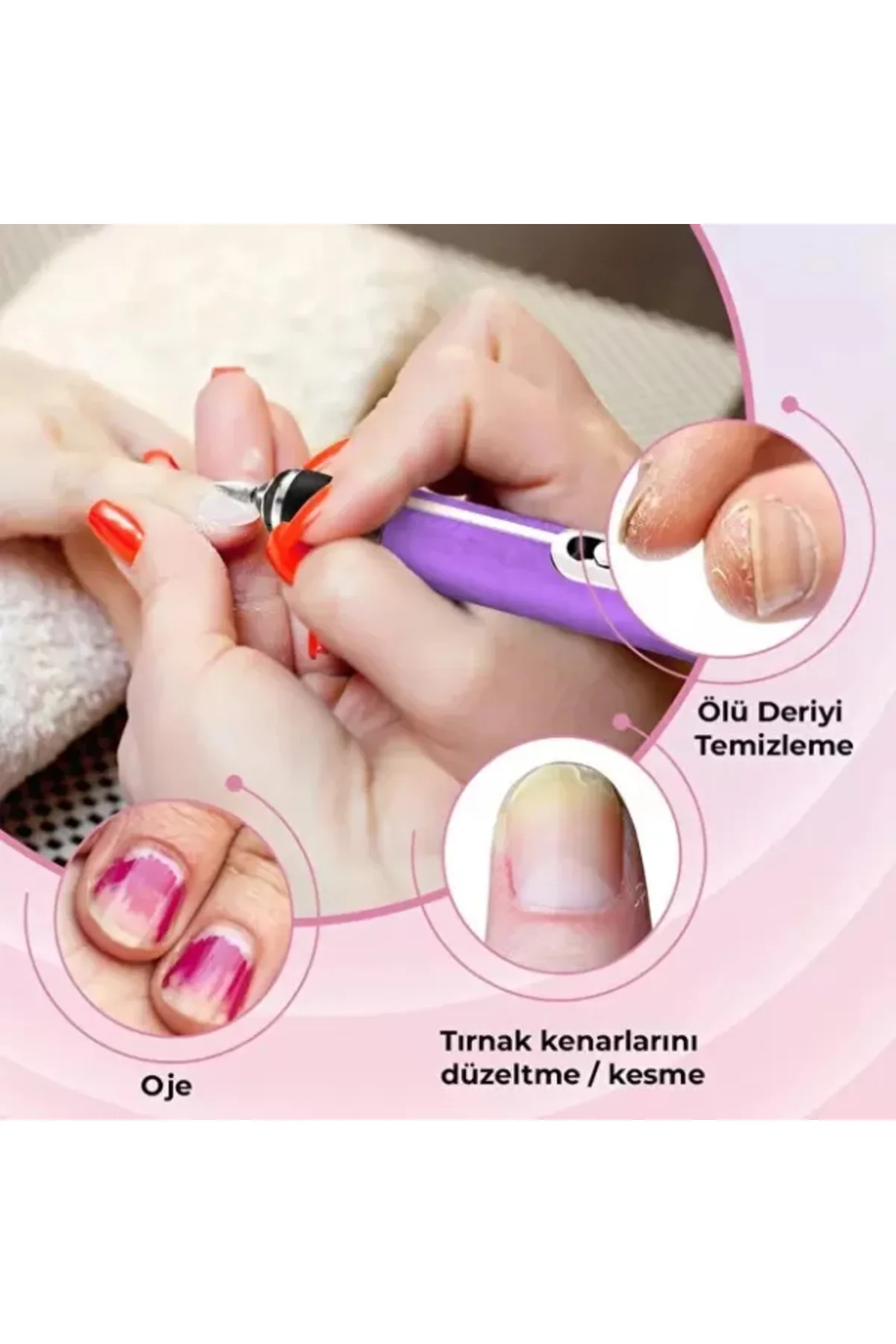 Şarjlı Manikür Pedikür Tırnak Bakım Seti