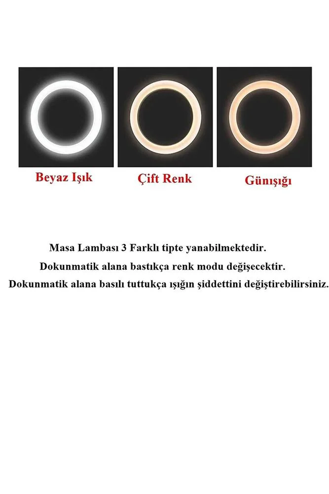 Şarjlı Masa Lambası 26 LED Dokunmatik – 3 Kademeli Işık, Esnek Gövde ve 360° Döner Başlık WT-005 Fiyatı, Yorumları ve Özellikleri