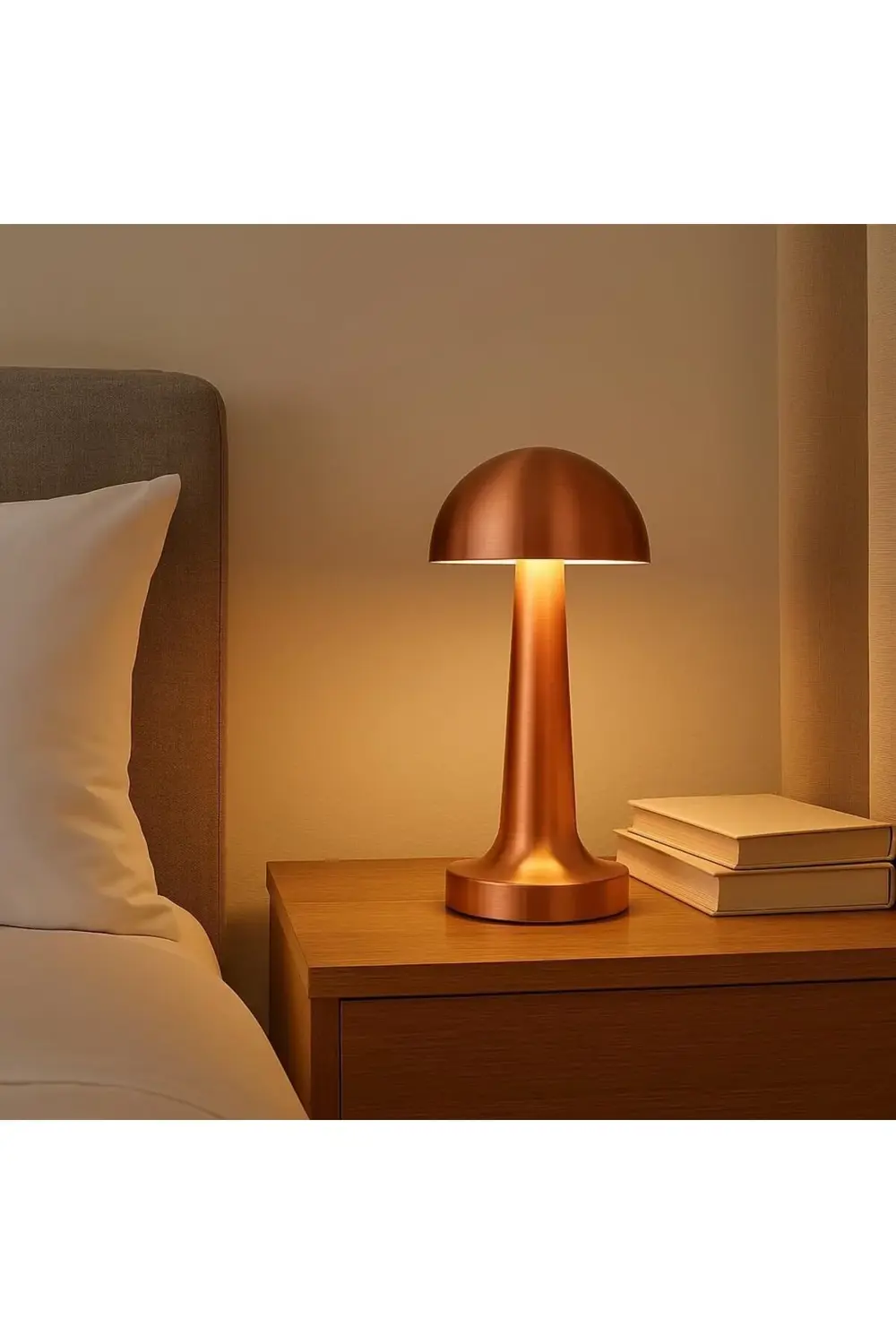 Şarjlı Masa Lambası Dimmerli Dekoratif Abajur Lizbon Dokunmatik C