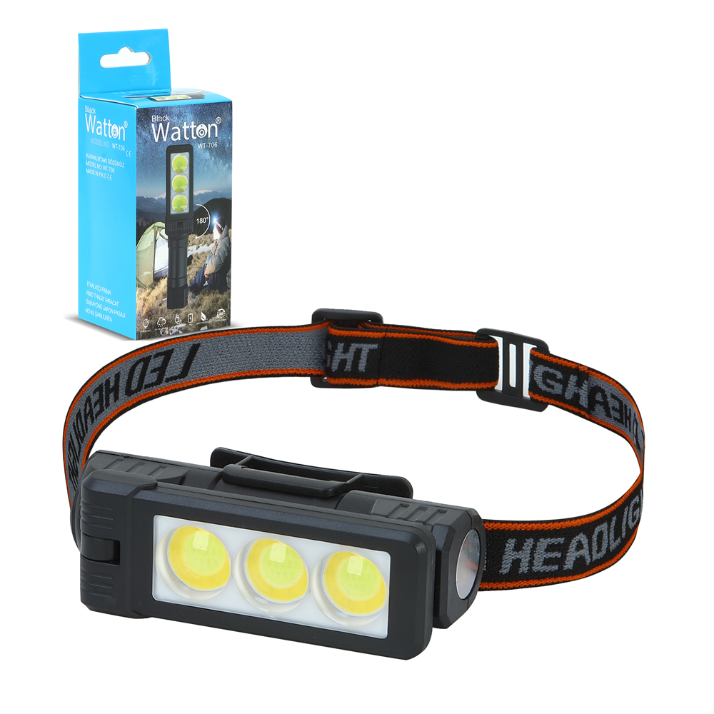 Şarjlı Mıknatıslı Çalışma Lambası Kafa Işığı WT-706 Şarjlı Mıknatıslı Çalışma Lambası Kafa Işığı WT-706