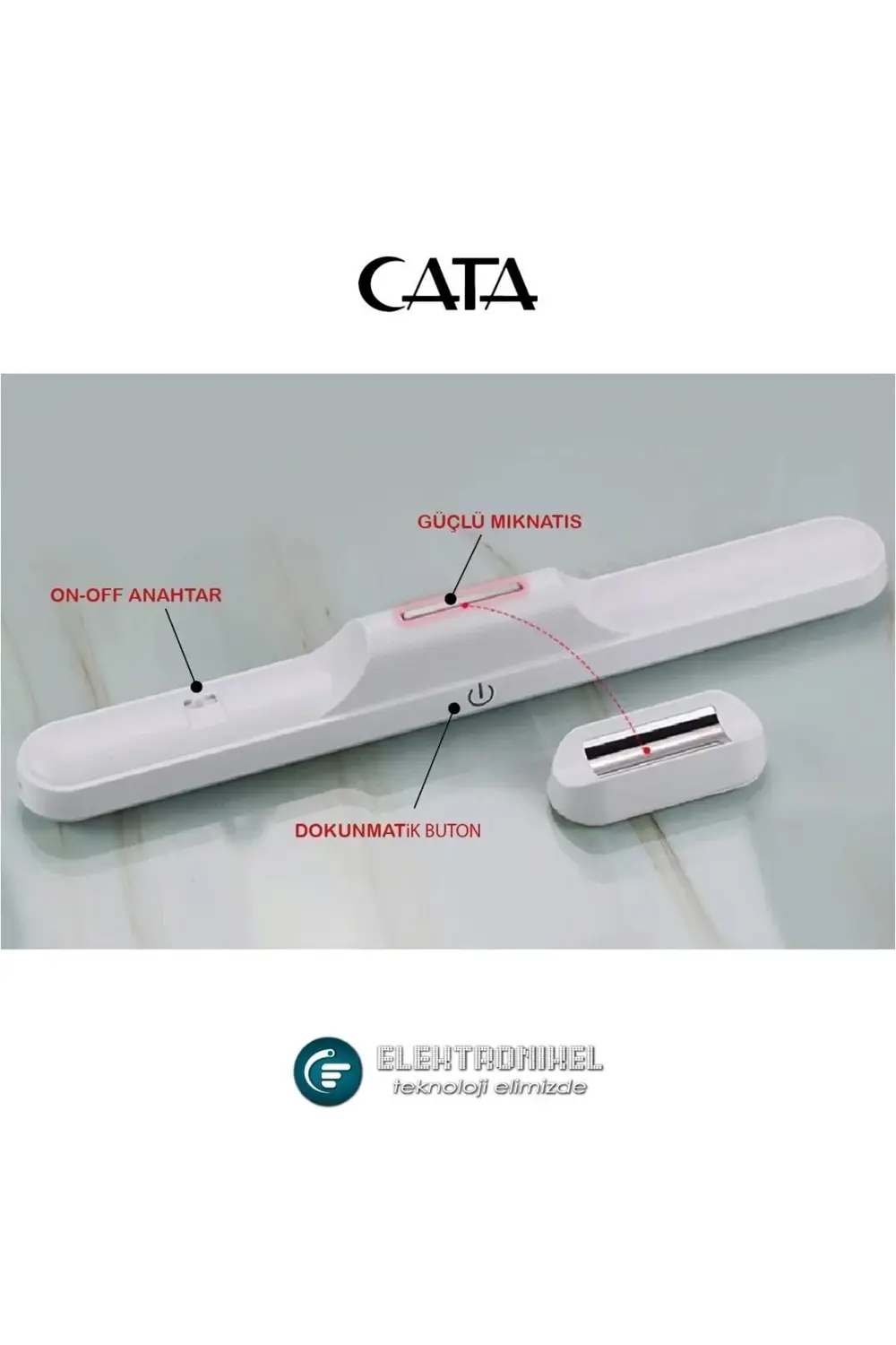 Şarjlı Mıknatıslı Dokunmatik Renk Ve Parlaklık Ayarlı Led Aplik M