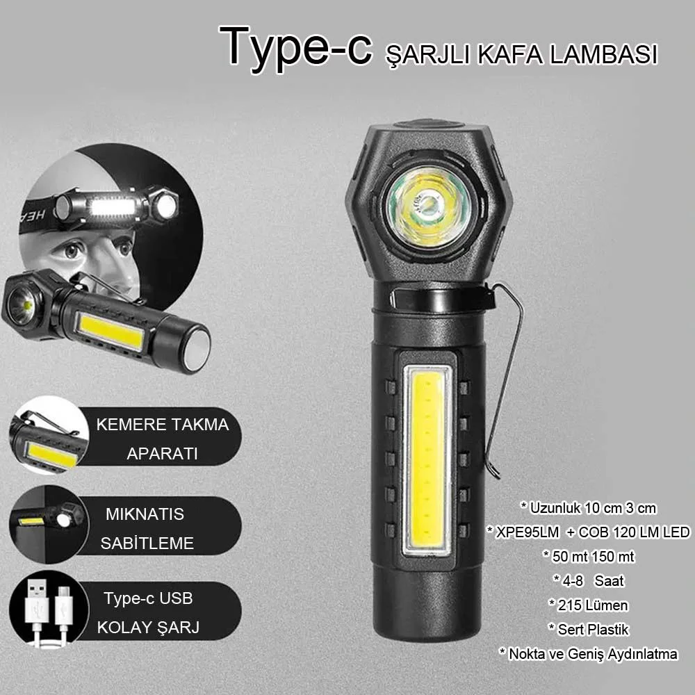 Şarjlı Mıktanıslı Kafa Lambası Wt-621 – 215 Lümen LED, 150m Aydınlatma Mesafesi, Esnek Lastikli Fiyatı, Yorumları ve Özellikleri