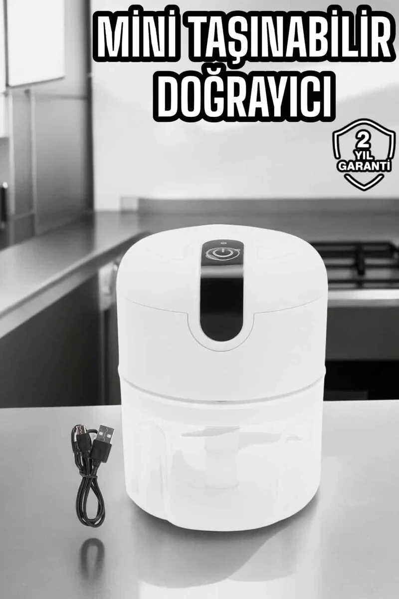 Şarjlı Mini El Rondosu - Taşınabilir Doğrayıcı 250 ml