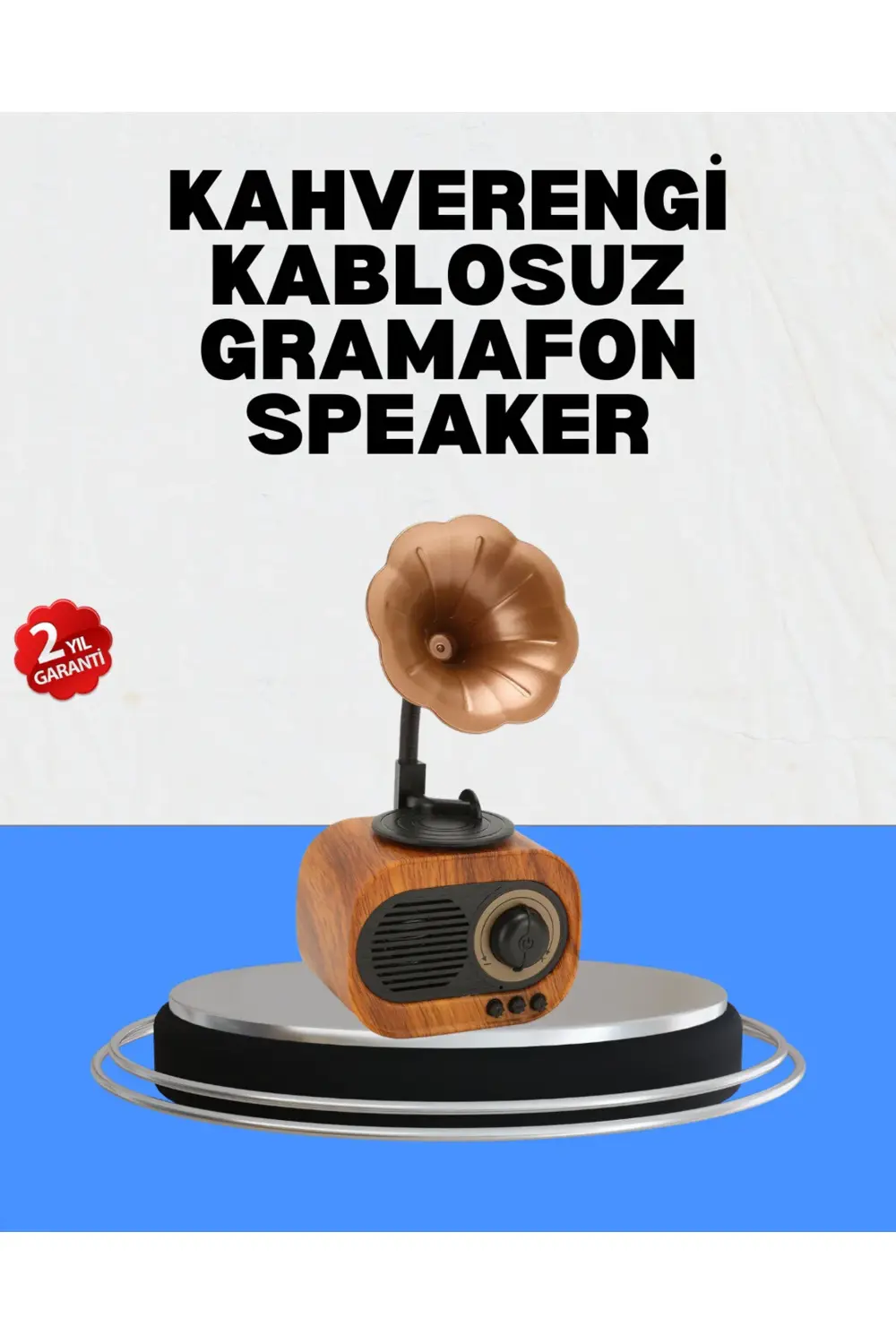 Şarjlı Mini Retro Radyo Bluetooth Hoparlör Çoklu Bağlantı Seçenek