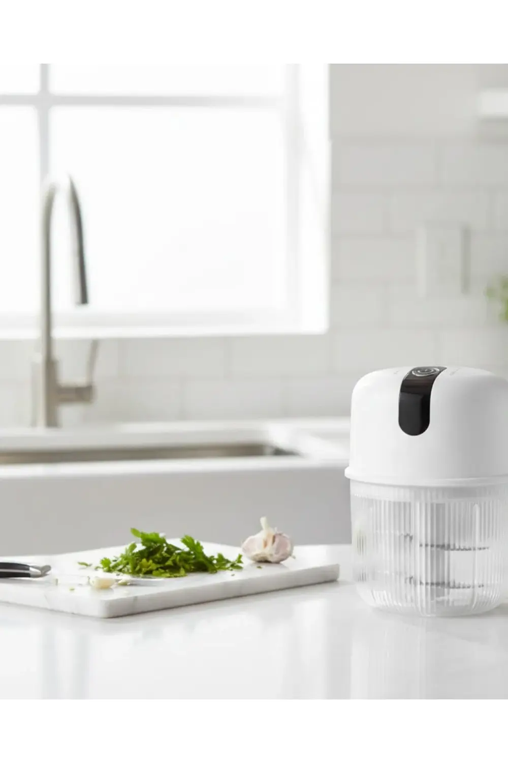 Şarjlı Mini Sarımsak Doğrayıcı USB Şarjlı 250 ml