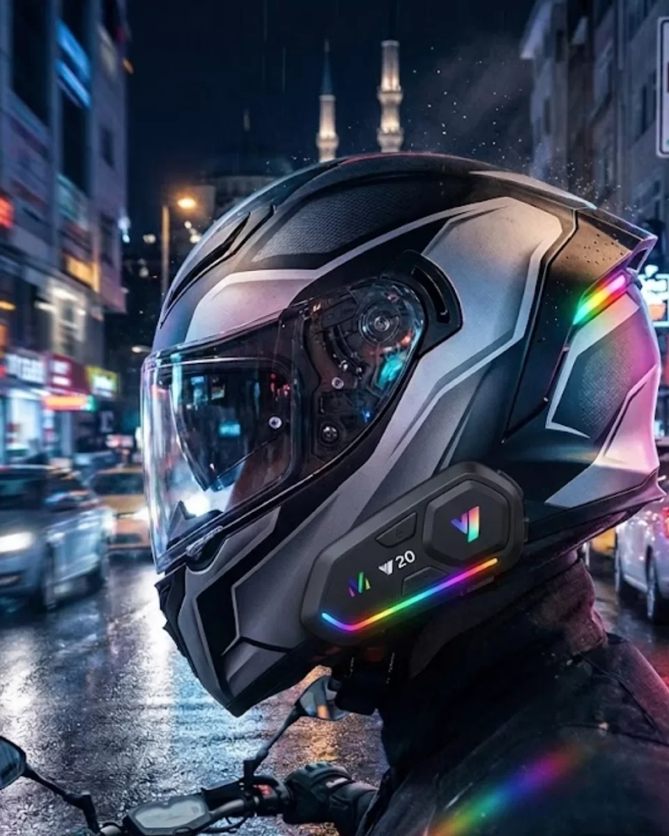 Şarjlı Motosiklet Kask Intercom Kulaklık Bluetooth 5.3 Teknolojisi - Gelişmiş İletişim