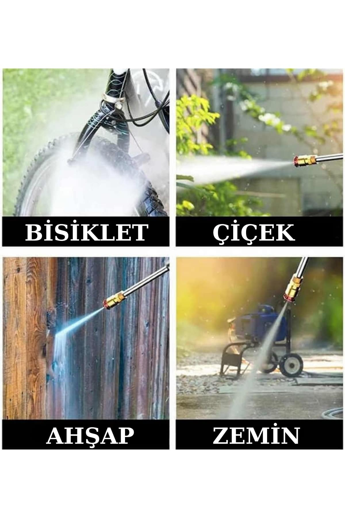 Şarjlı Oto Yıkama, Bahçe Sulama Tabancası Makinesi Yüksek Basınçl