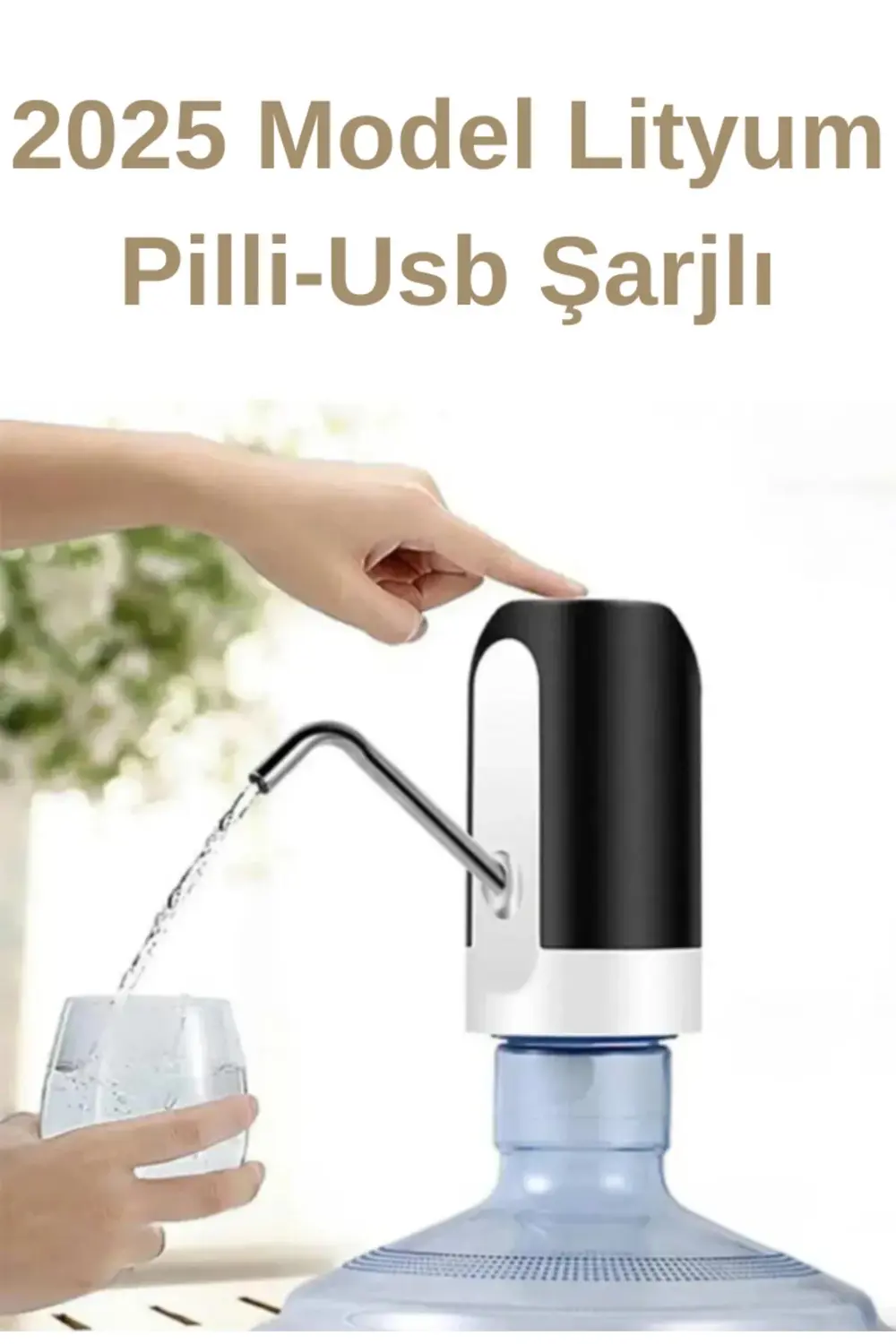 Şarjlı Otomatik Damacana Su Pompası 1200 Mah Bataryalı (BPA IÇERM