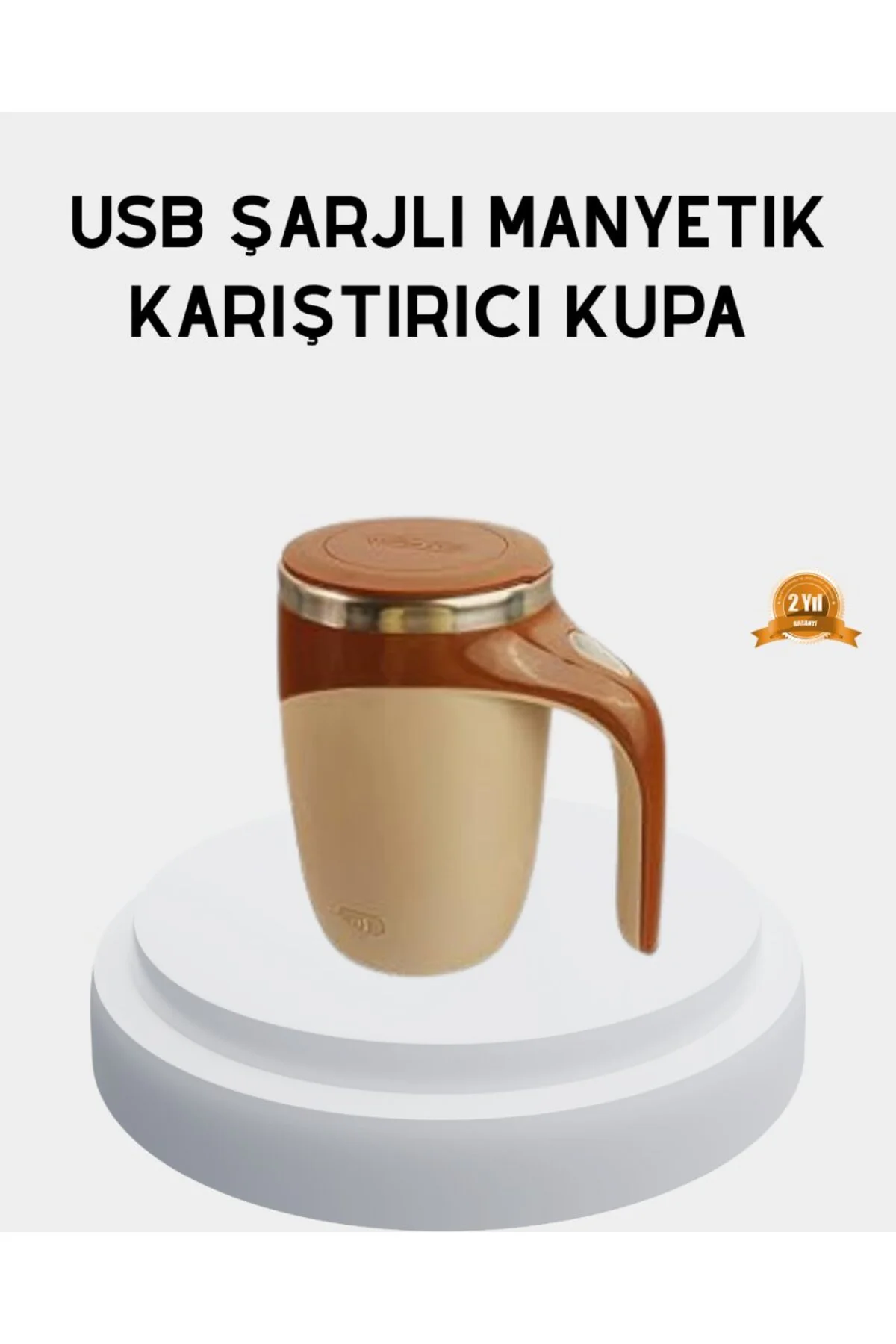 Şarjlı Otomatik Karıştırıcı Kupa Manyetik Mix Kupa Paslanmaz Çeli