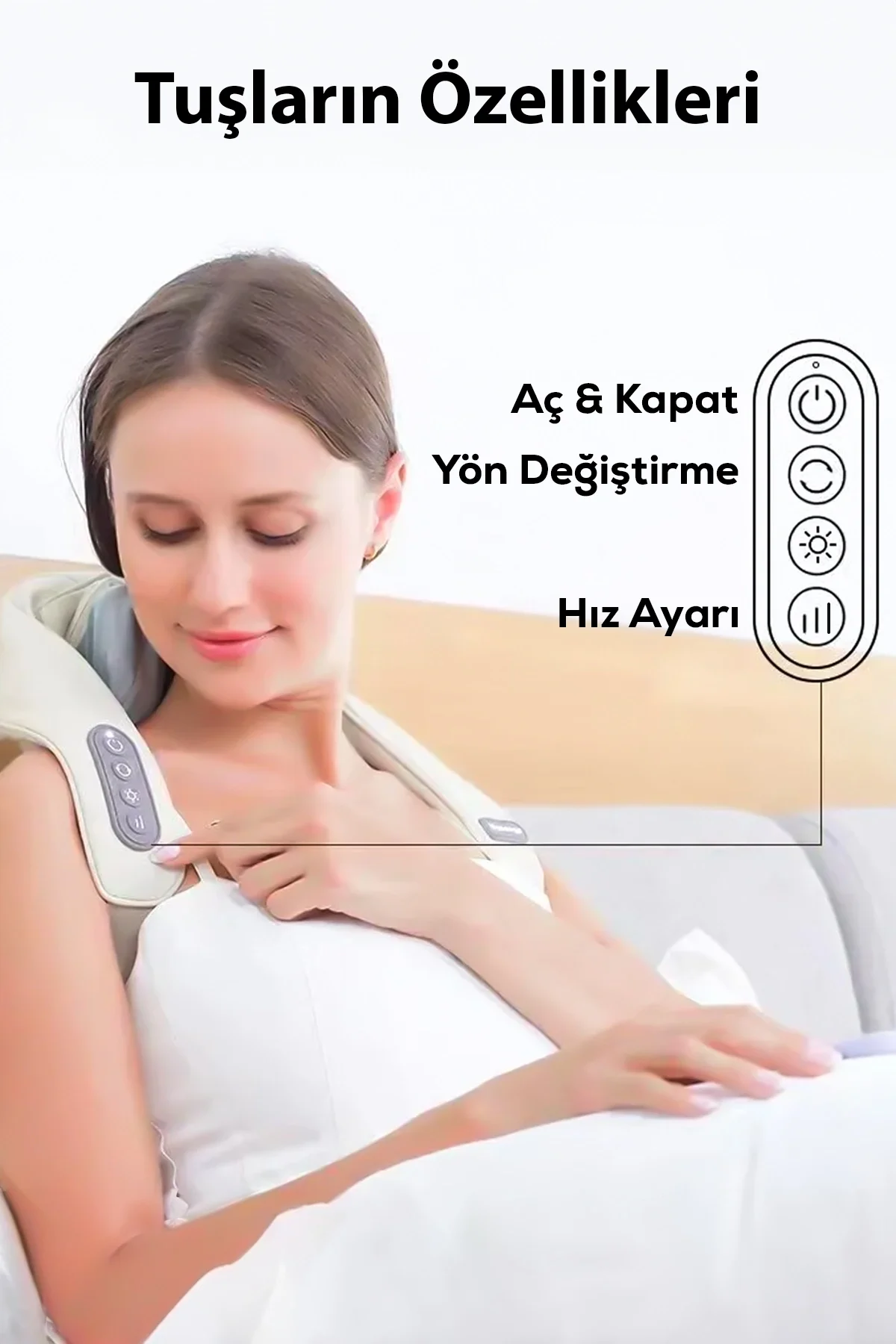 Şarjlı ovmalı boyun, sırt ve bacak masaj cihazı - Süpermarket - Sağlık Kategorisi