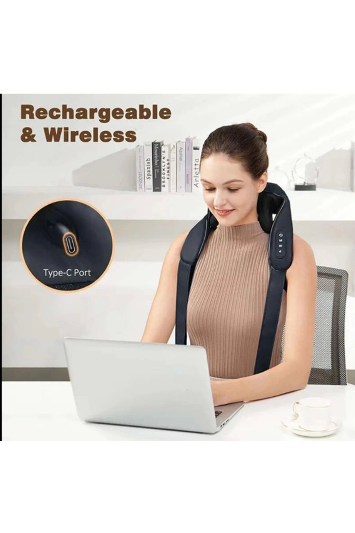 Şarjlı Ovmalı Isıtmalı Masaj Aleti Insan Eli Yoğurma Hissi  Yeni