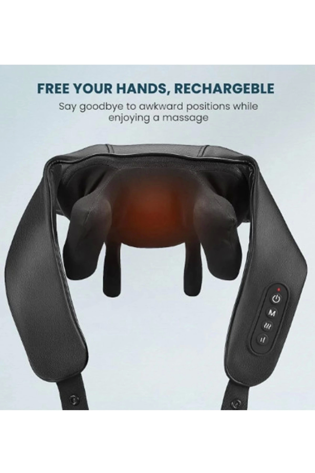 Butik Şarjlı Ovmalı İsıtmalı Masaj Aleti İnsan Eli Yoğurma Hissi Yeni M