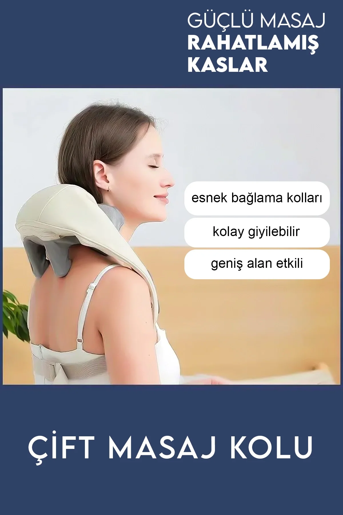 Şarjlı ovmalı masaj aleti boyun sırt ve bacak için insan eli hissi veren cihaz - Süpermarket