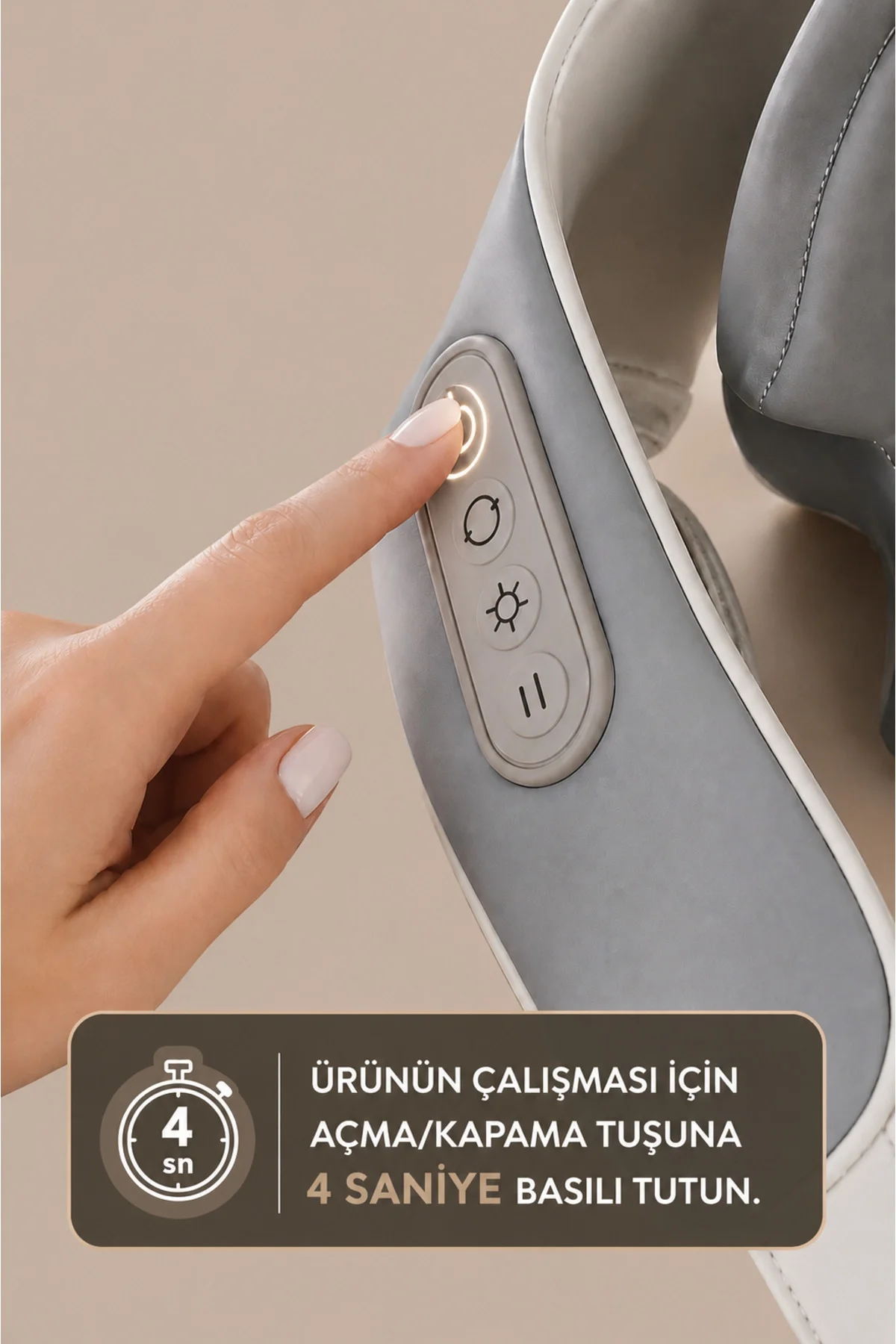 Şarjlı ovmalı masaj aleti boyun sırt ve bacak için insan eli hissi veren cihaz - Süpermarket