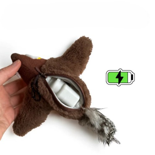 Şarjlı Peluş Uçan Kuş Kedi Oyuncak Gerçekçi Kanat Çırpma Hareketl Şarjlı Peluş Uçan Kuş Kedi Oyuncak Gerçekçi Kanat Çırpma Hareketl