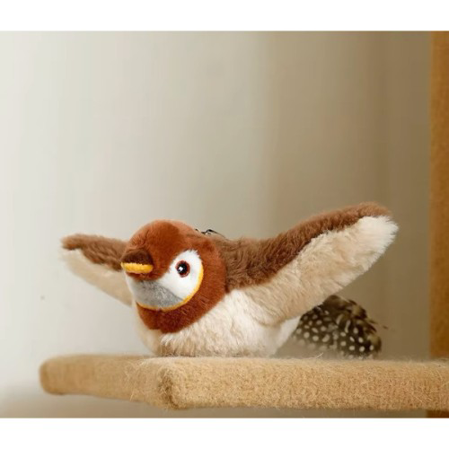 Şarjlı Peluş Uçan Kuş Kedi Oyuncak Gerçekçi Kanat Çırpma Hareketl Şarjlı Peluş Uçan Kuş Kedi Oyuncak Gerçekçi Kanat Çırpma Hareketl