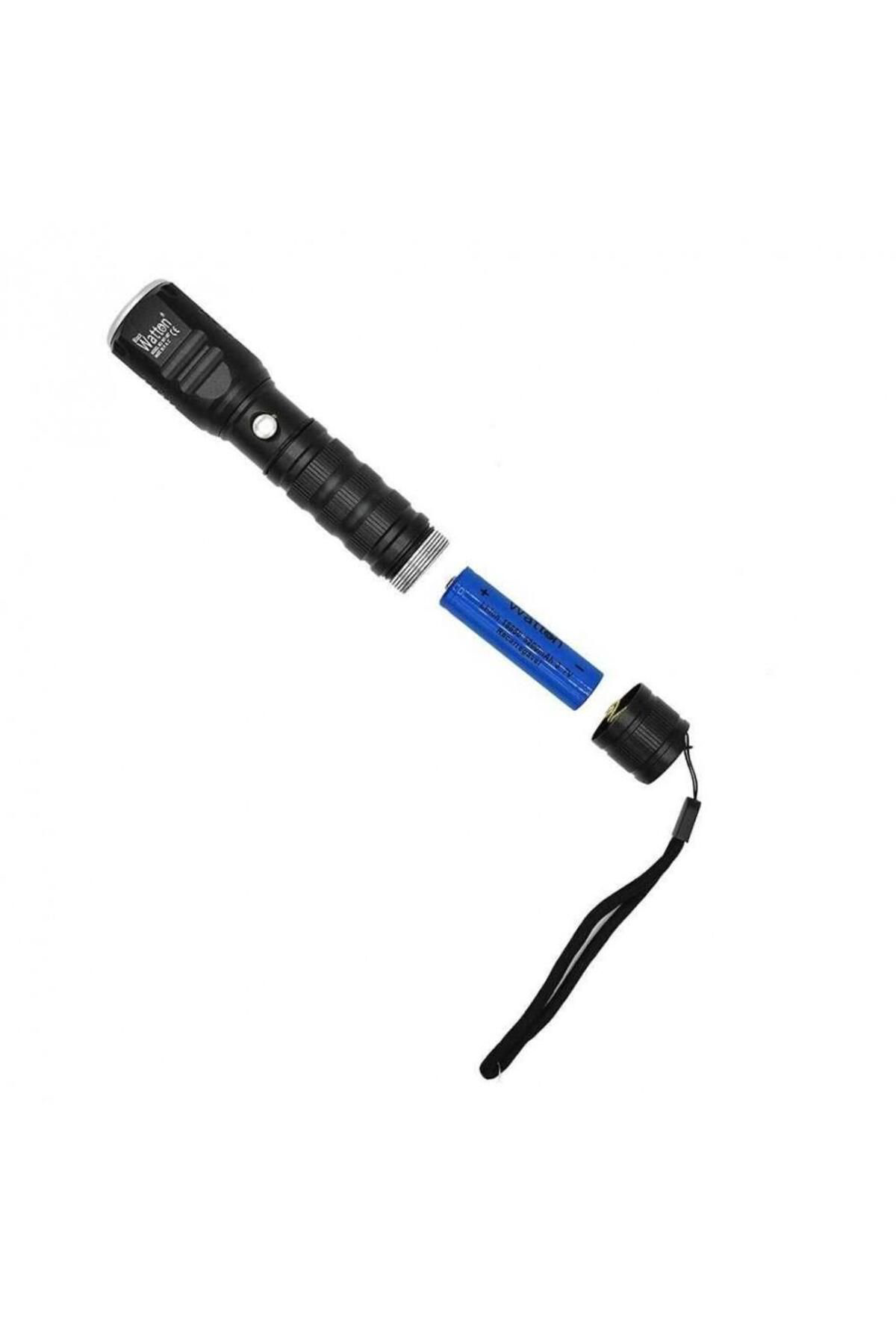 Zs Demir Şarjlı Pilli Zoomlu El Feneri