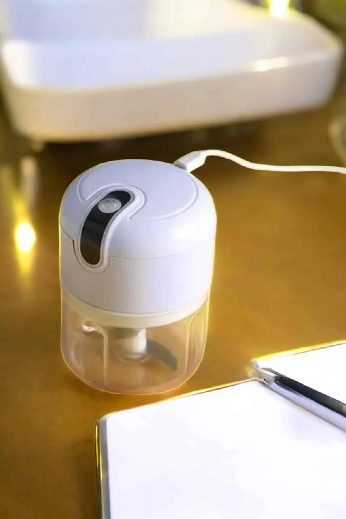 Şarjlı Portatif Doğrayıcı Mini Pratik Rondo El Doğrayıcı Üç Bıçaklı Çelik Bıçaklı Şarjlı Portatif Doğrayıcı Mini Pratik Rondo El Doğrayıcı Üç Bıçaklı Çelik Bıçaklı