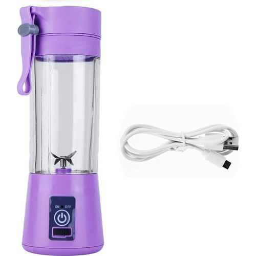 Şarjlı Portatif El Blenderi 380 Ml Usb Kablolu Mor (4490)