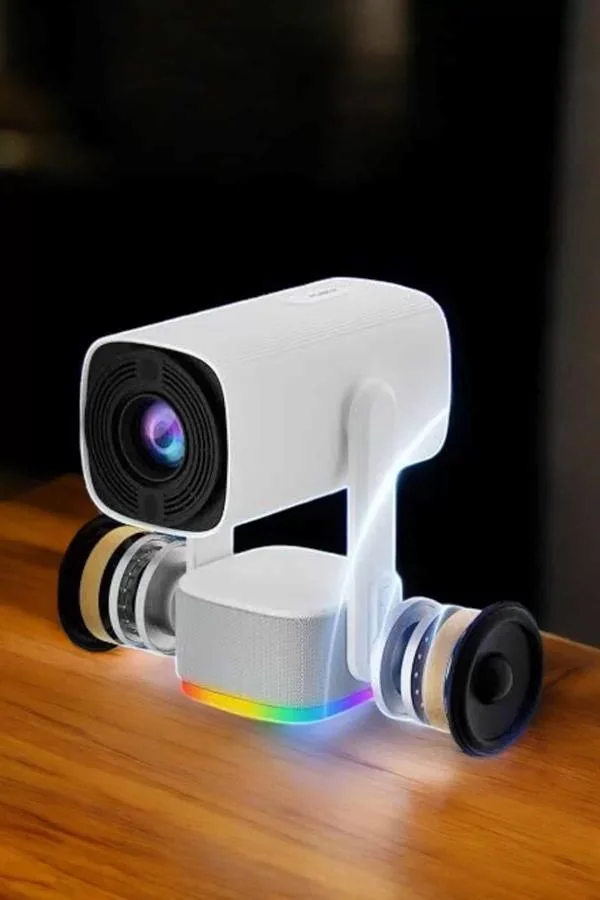 Şarjlı Projeksiyon Oyun Sinema Projektörü 4K HD Görüntü Kaliteli - Lisinya