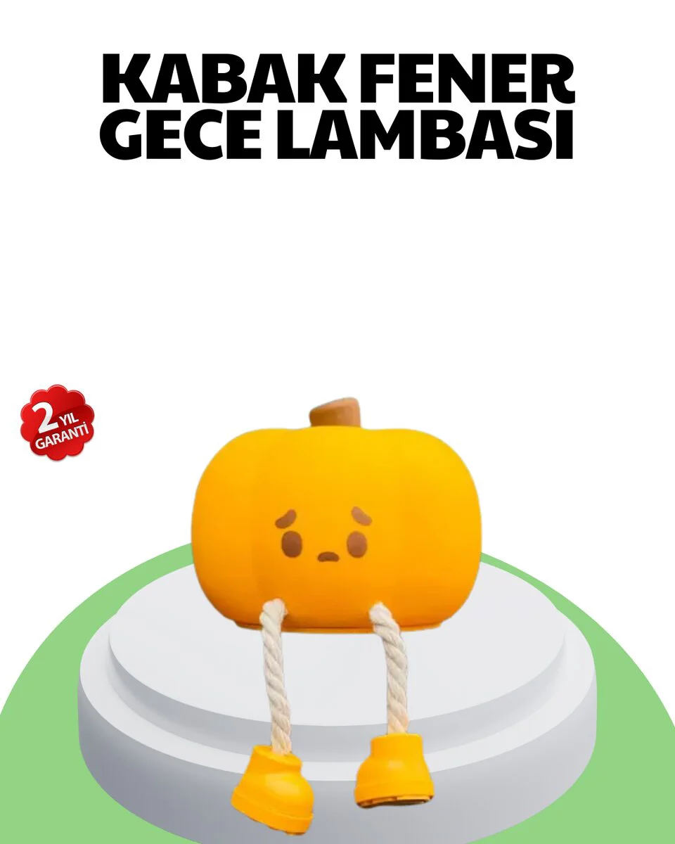 Şarjlı Pumpkin LED Masa Lambası - Zamanlayıcı, Dokunmatik ve Dekoratif Gece Lambası
