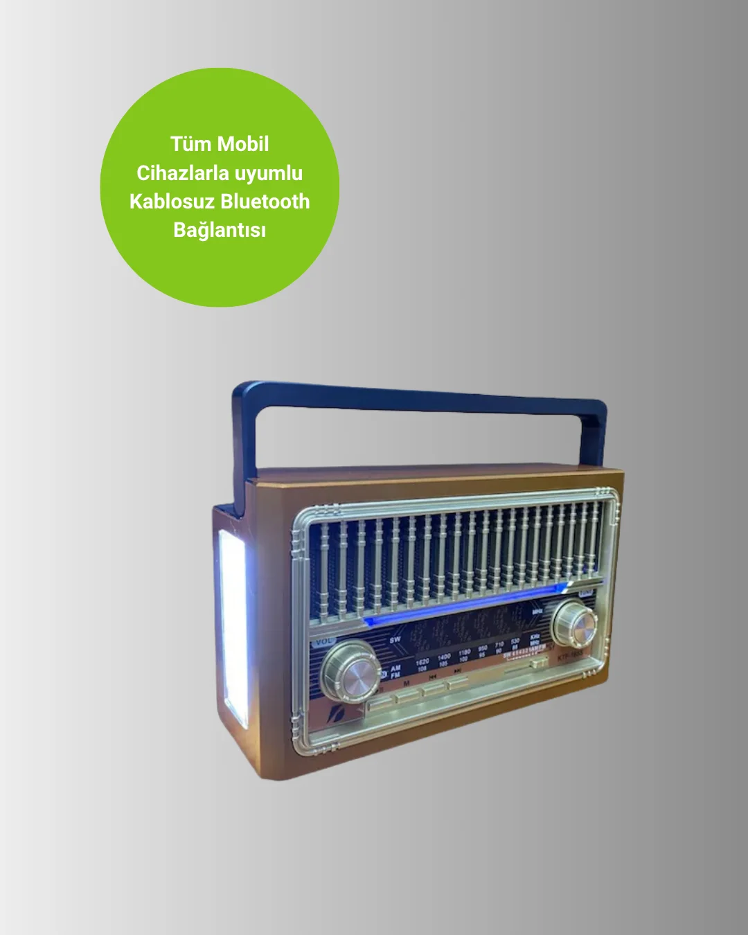 Şarjlı Radyo Hoparlör – İç ve Dış Mekan Uyumlu