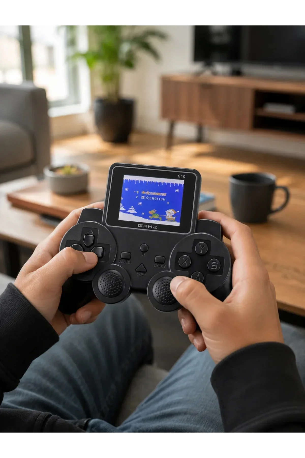 Şarjlı Retro Gamepad Oyun Konsolu 520 Oyunlu TV Çıkışlı El Konsolu