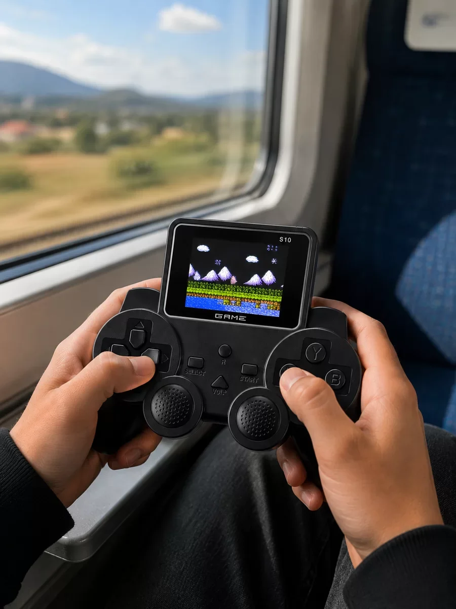 Şarjlı Retro Gamepad Oyun Konsolu: 520 Oyunlu TV Çıkışlı El Konsolu - Eski Günleri Hatırla