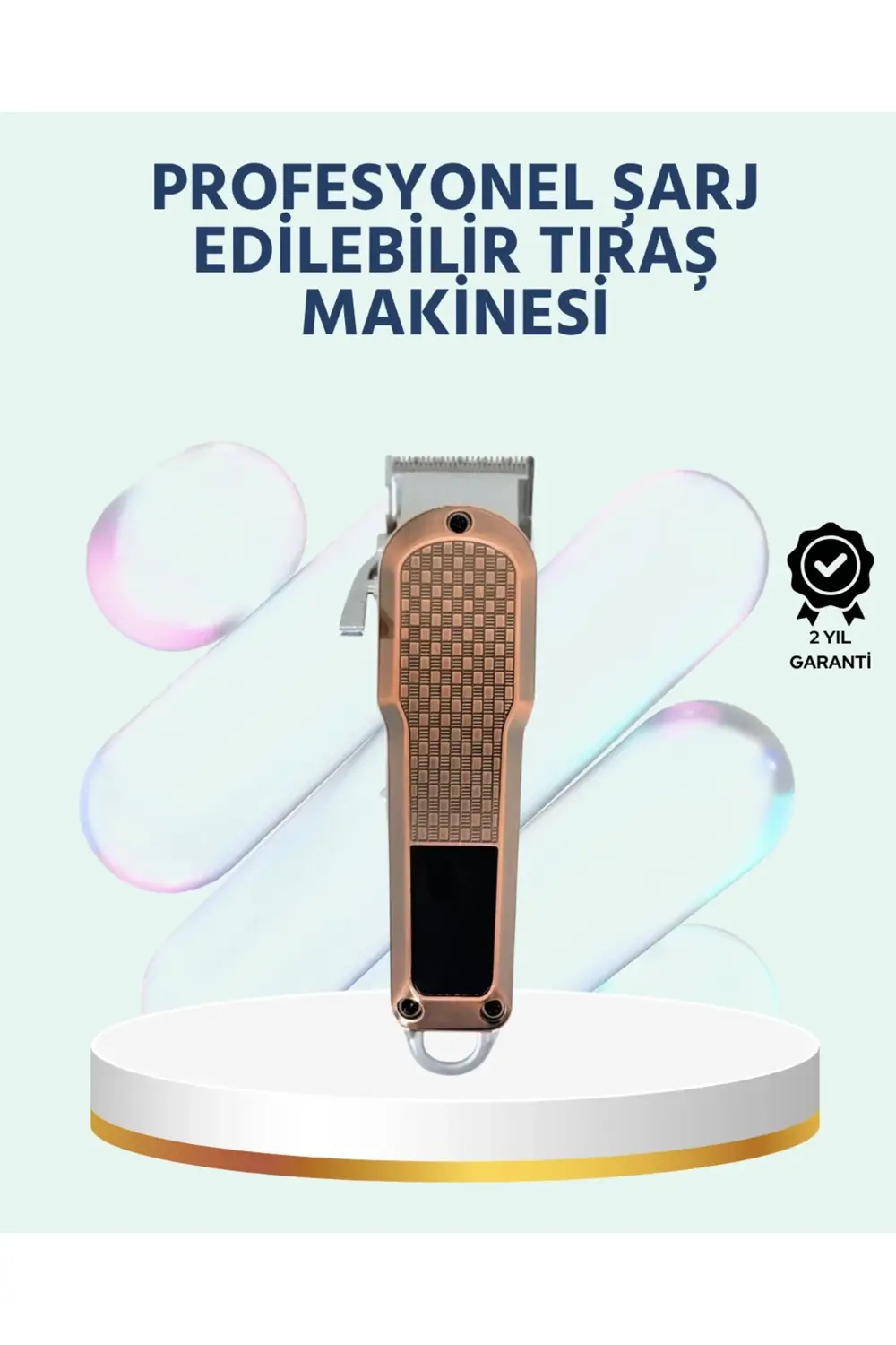 Şarjlı Saç Kesme Makinesi – Type-C Girişli LCD Ekranlı ve Sessiz
