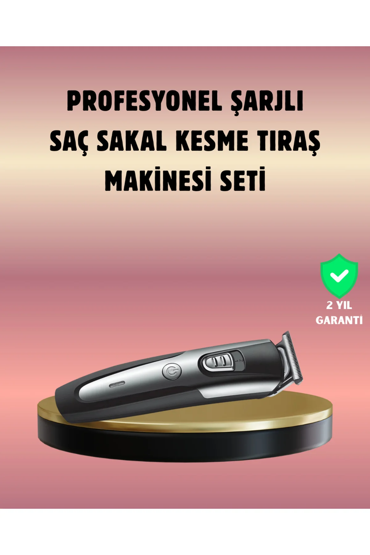 Şarjlı Saç Sakal Kesim Makinesi Detaylı Kesim İçin Hassas Başlıkl
