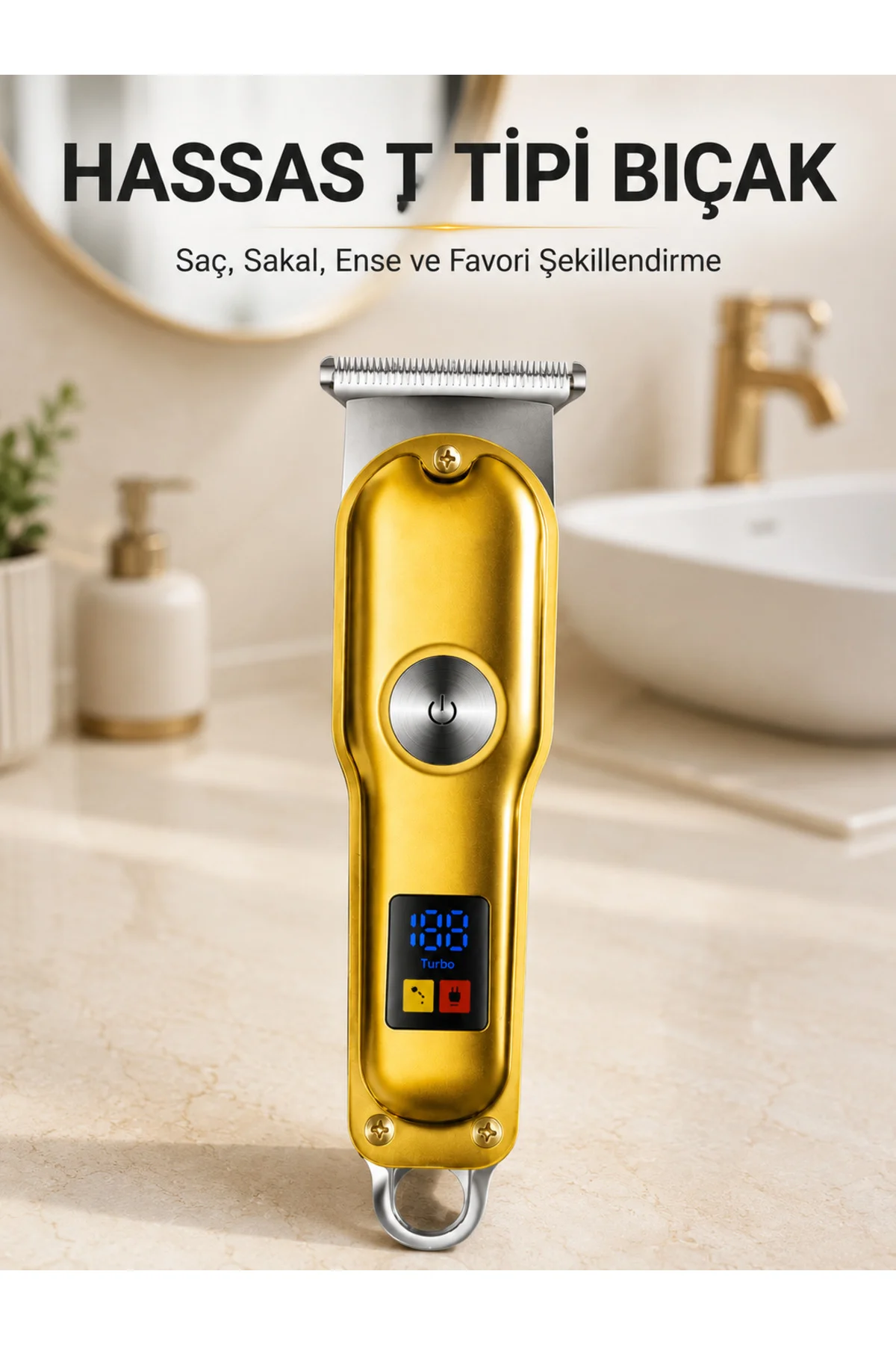 Şarjlı Saç Sakal Kesme Makinesi 1 2 3 mm Taraklı T Tipi Bıçaklı Kablolu ve Kablosuz Kullanım Şarjlı Saç Sakal Kesme Makinesi 1 2 3 mm Taraklı T Tipi Bıçaklı Kablolu ve Kablosuz Kullanım