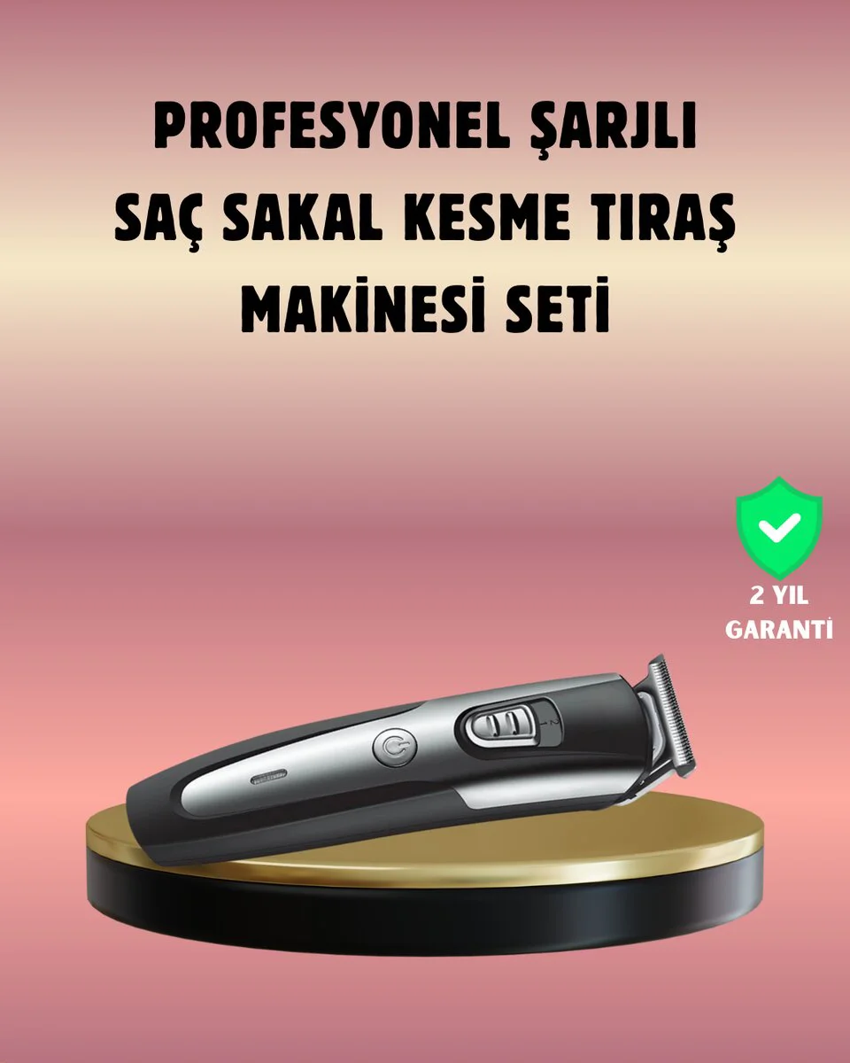 Şarjlı Saç Sakal Kesim Makinesi Detaylı Kesim İçin Hassas Başlıkl