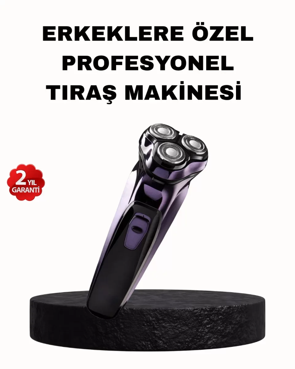 Şarjlı Saç ve Sakal Tıraş Makinesi Kablosuz Kompakt Tasarımlı - L