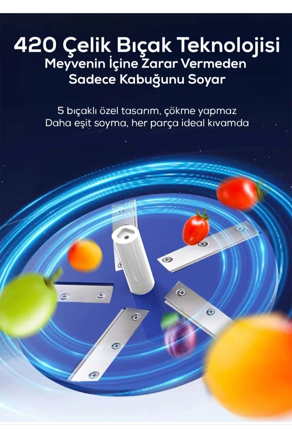 Şarjlı Sebze Meyve Soyma Makinesi Otomatik 5 Bıçaklı Elektrikli Kabuk Soyucu Pratik Şarjlı Sebze Meyve Soyma Makinesi Otomatik 5 Bıçaklı Elektrikli Kabuk Soyucu Pratik