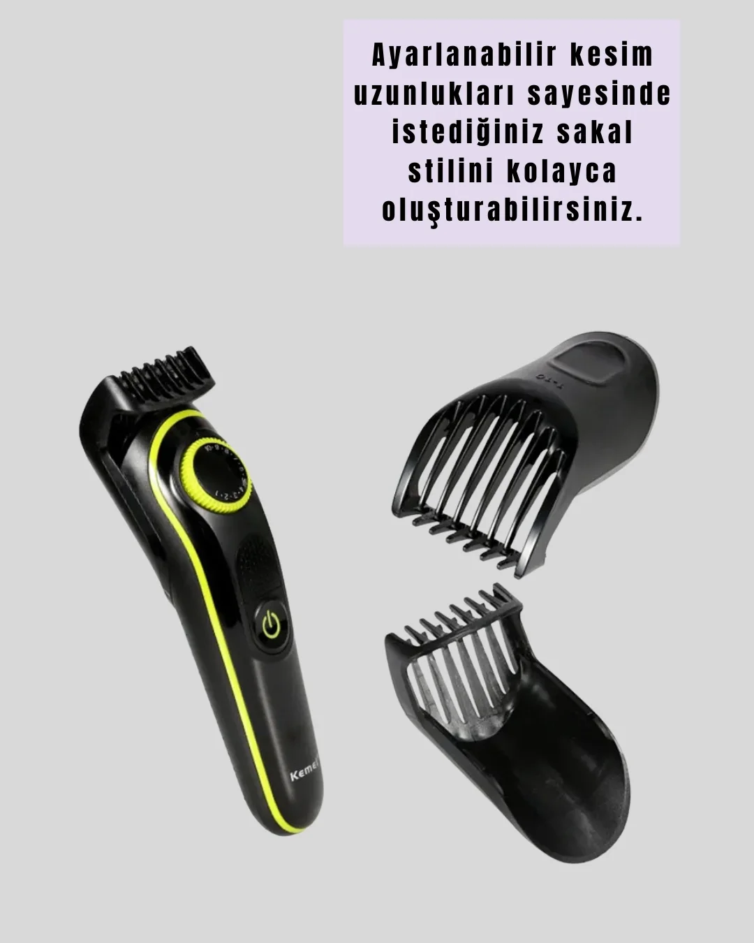 Şarjlı Sessiz Çalışan Saç ve Sakal Şekillendirici Profesyonel Erkek Tıraş Makinesi Şarjlı Sessiz Çalışan Saç ve Sakal Şekillendirici Profesyonel Erkek Tıraş Makinesi