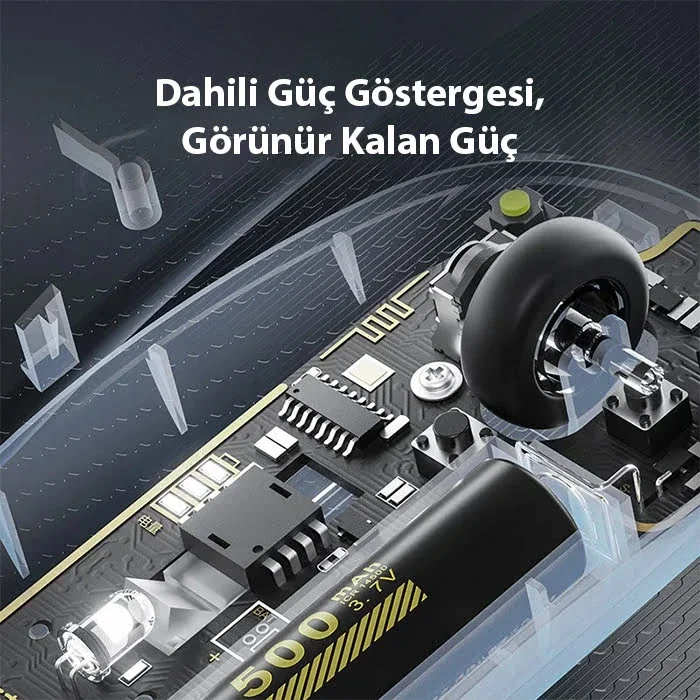 Şarjlı Sessiz Kablosuz Fare 1600 DPI 2.4G Transparan Mouse