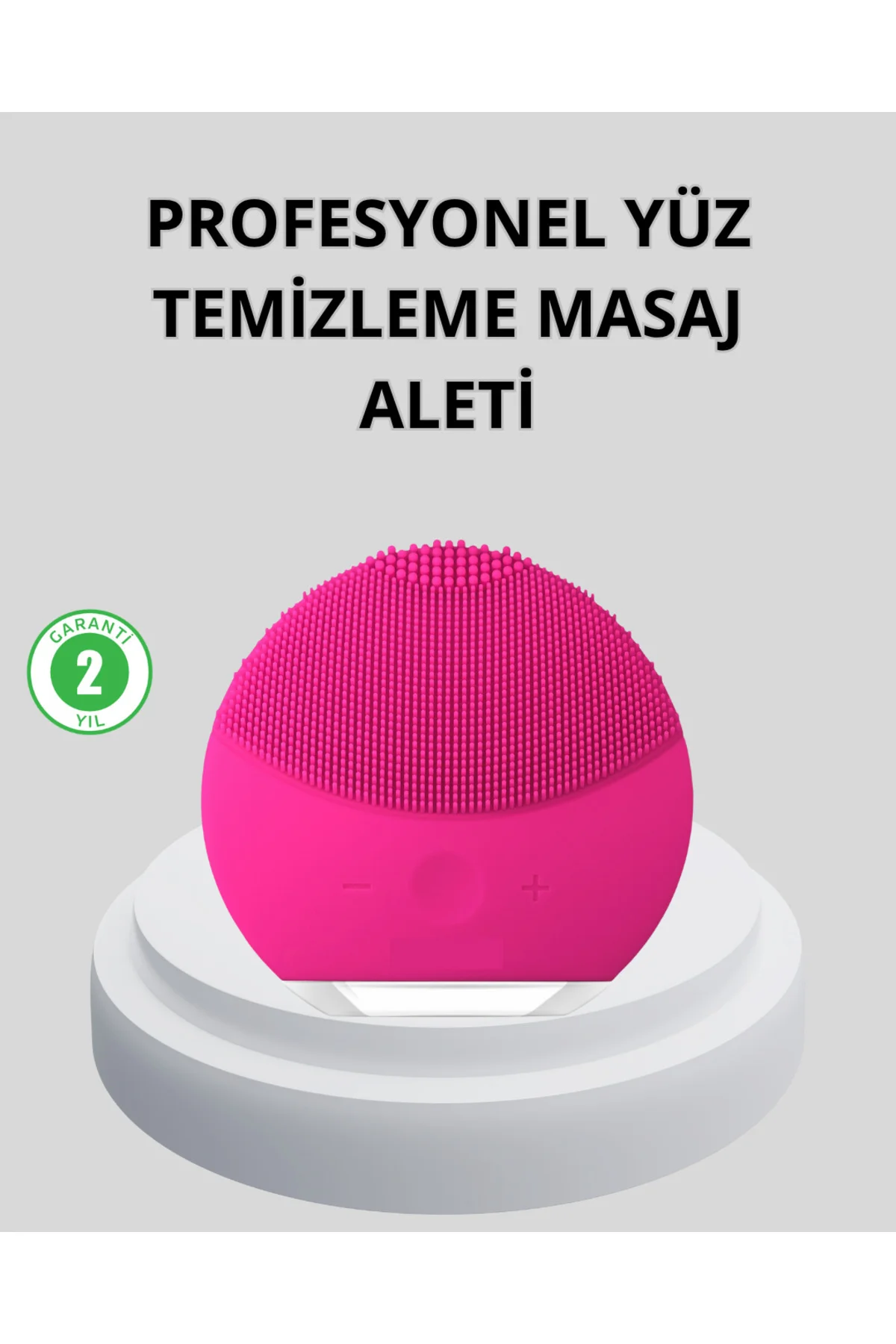 Şarjlı Su Geçirmez Yüz Temizleme ve Masaj Aleti – 3 Fonksiyonlu -