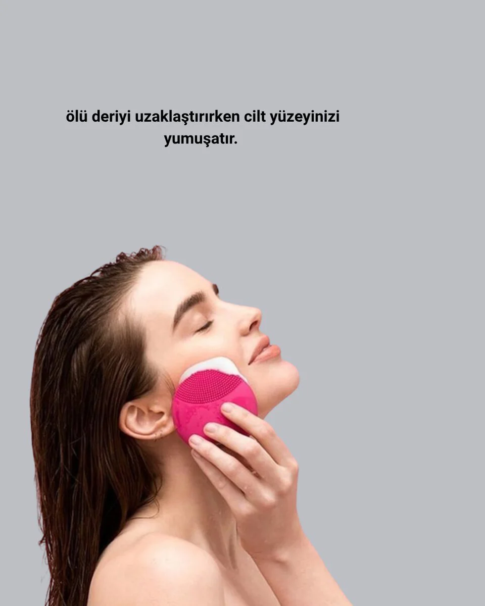 Şarjlı Su Geçirmez Yüz Temizleme ve Masaj Aleti – 3 Fonksiyonlu, Mikro Titreşimli Cilt Bakımı